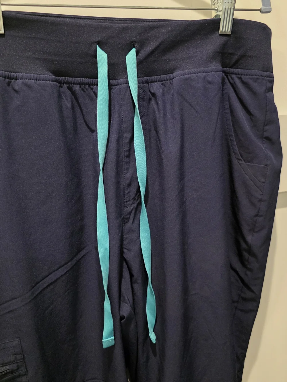 FIGS Zamora Jogger Scrub Pants Navy Blue Technical Collection Large Medical